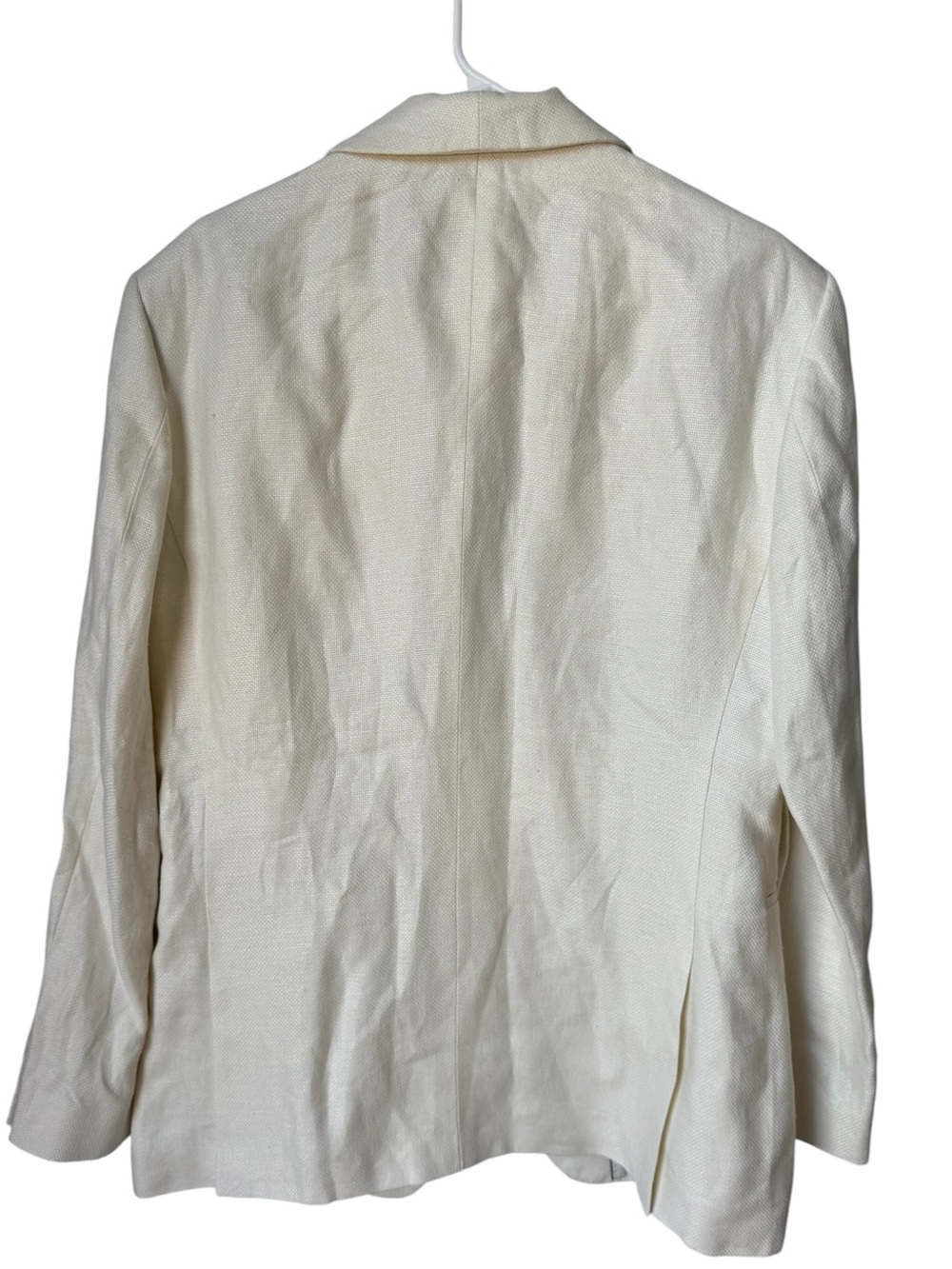 Vintage Banana Republic Off White Cream High End Linen Blazer Jacket - Picture 2 of 7